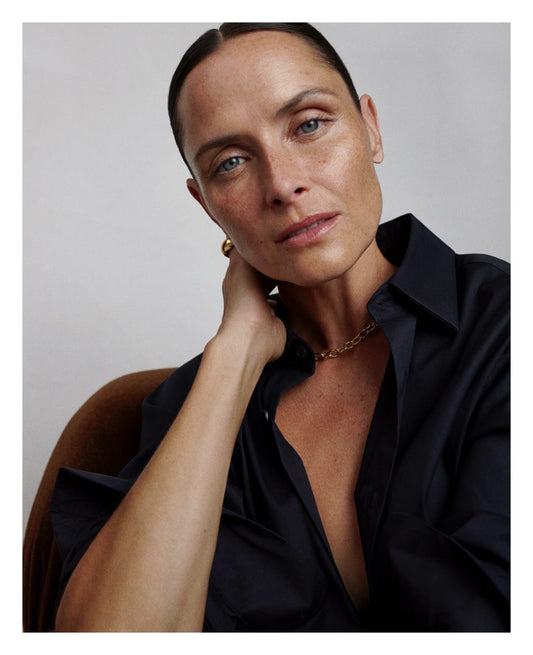 A beauty campaign styled by Emily Mazur